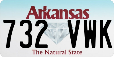 AR license plate 732VWK