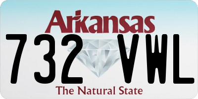 AR license plate 732VWL
