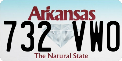 AR license plate 732VWO