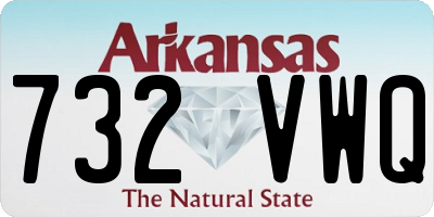 AR license plate 732VWQ