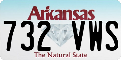 AR license plate 732VWS