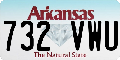 AR license plate 732VWU