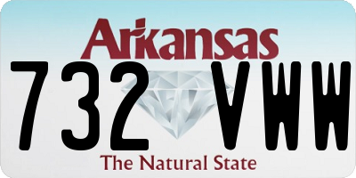 AR license plate 732VWW