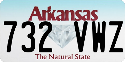 AR license plate 732VWZ