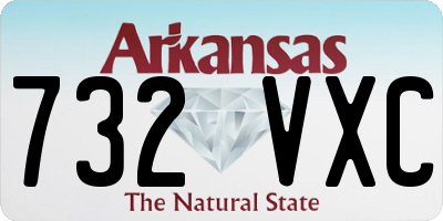 AR license plate 732VXC