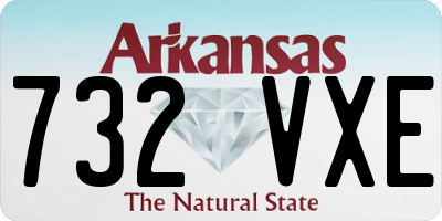 AR license plate 732VXE