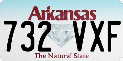 AR license plate 732VXF