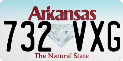 AR license plate 732VXG