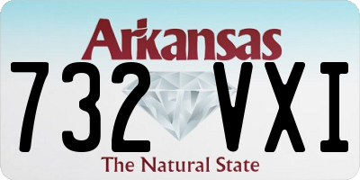 AR license plate 732VXI