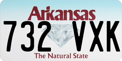 AR license plate 732VXK