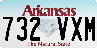 AR license plate 732VXM