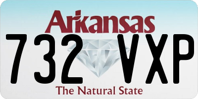 AR license plate 732VXP