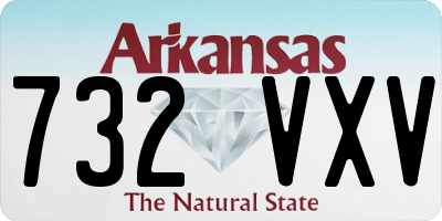 AR license plate 732VXV
