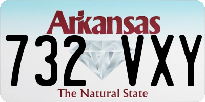 AR license plate 732VXY