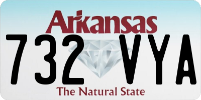 AR license plate 732VYA