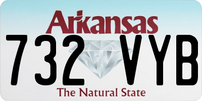 AR license plate 732VYB