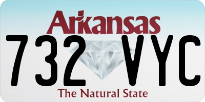 AR license plate 732VYC
