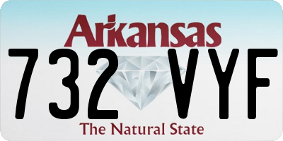 AR license plate 732VYF