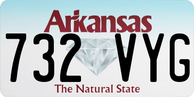AR license plate 732VYG