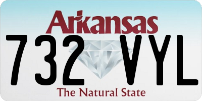 AR license plate 732VYL