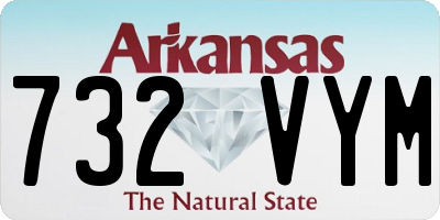 AR license plate 732VYM
