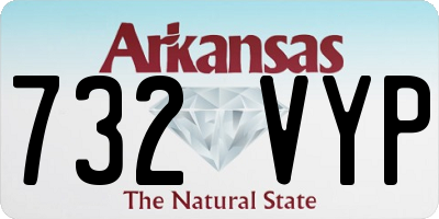 AR license plate 732VYP