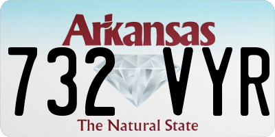 AR license plate 732VYR