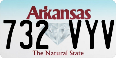 AR license plate 732VYV