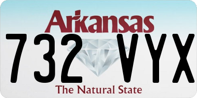 AR license plate 732VYX
