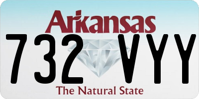 AR license plate 732VYY