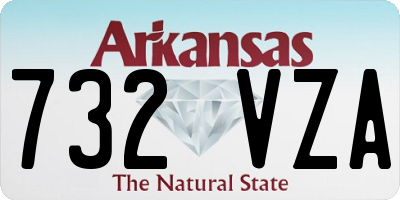 AR license plate 732VZA