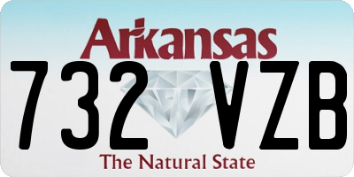 AR license plate 732VZB