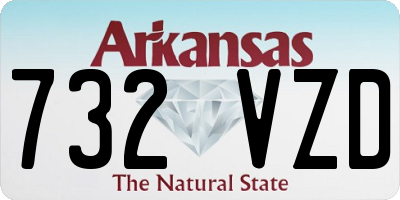 AR license plate 732VZD