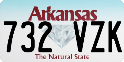 AR license plate 732VZK