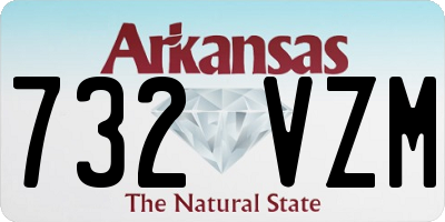 AR license plate 732VZM