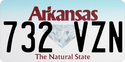 AR license plate 732VZN