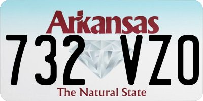 AR license plate 732VZO