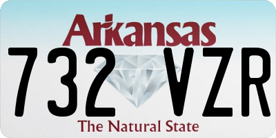 AR license plate 732VZR