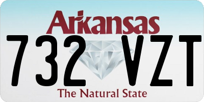 AR license plate 732VZT