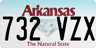 AR license plate 732VZX