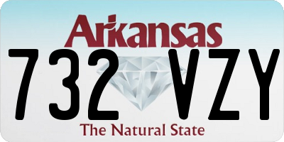 AR license plate 732VZY