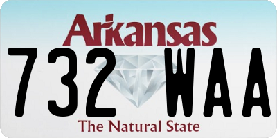 AR license plate 732WAA