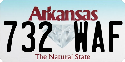 AR license plate 732WAF