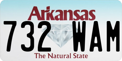 AR license plate 732WAM