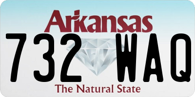 AR license plate 732WAQ