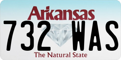 AR license plate 732WAS