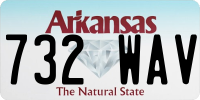 AR license plate 732WAV