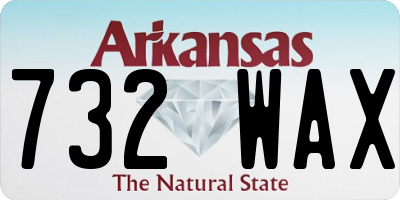 AR license plate 732WAX