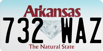 AR license plate 732WAZ