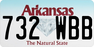 AR license plate 732WBB
